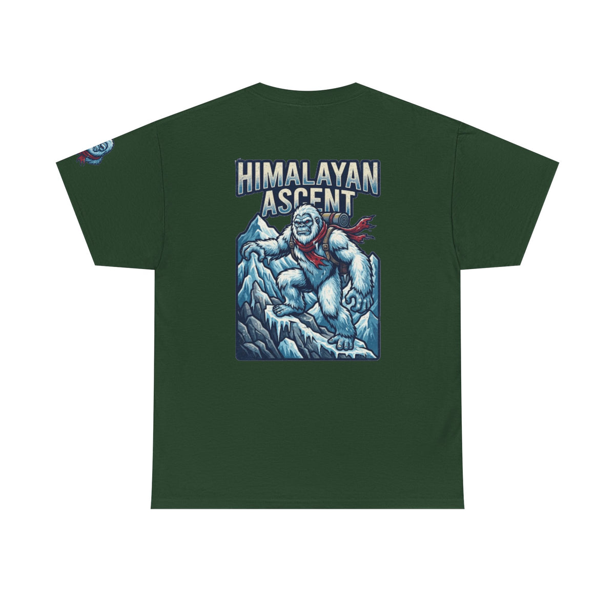 Color: Forest Green | Yeti-Abominable Snowman (Himalayas) Premium Graphic Tee