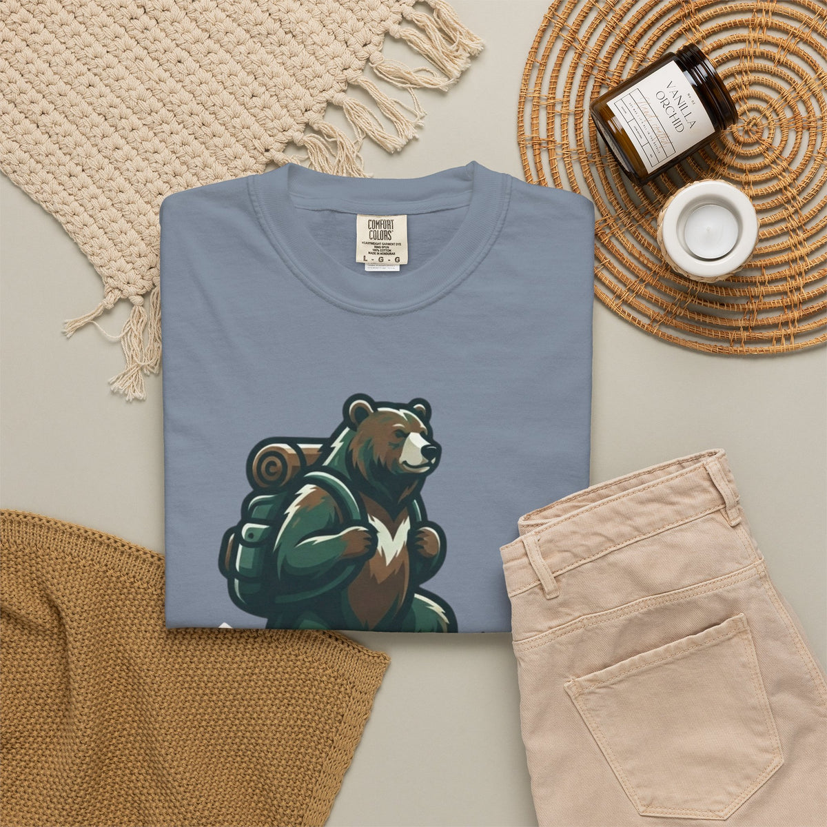 Bear Credible Unisex Garment-Dyed Tee