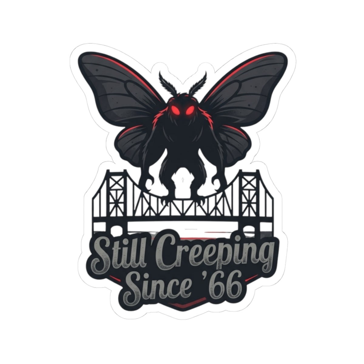 "Mothman (West Virginia, USA)" Sticker — Main