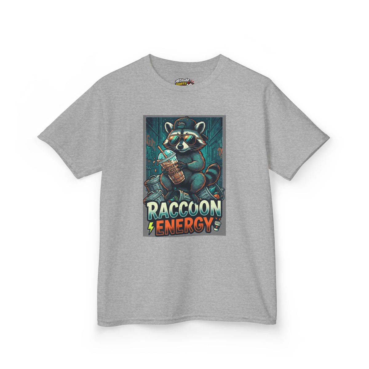 "Raccoon Energy" Kids Tee