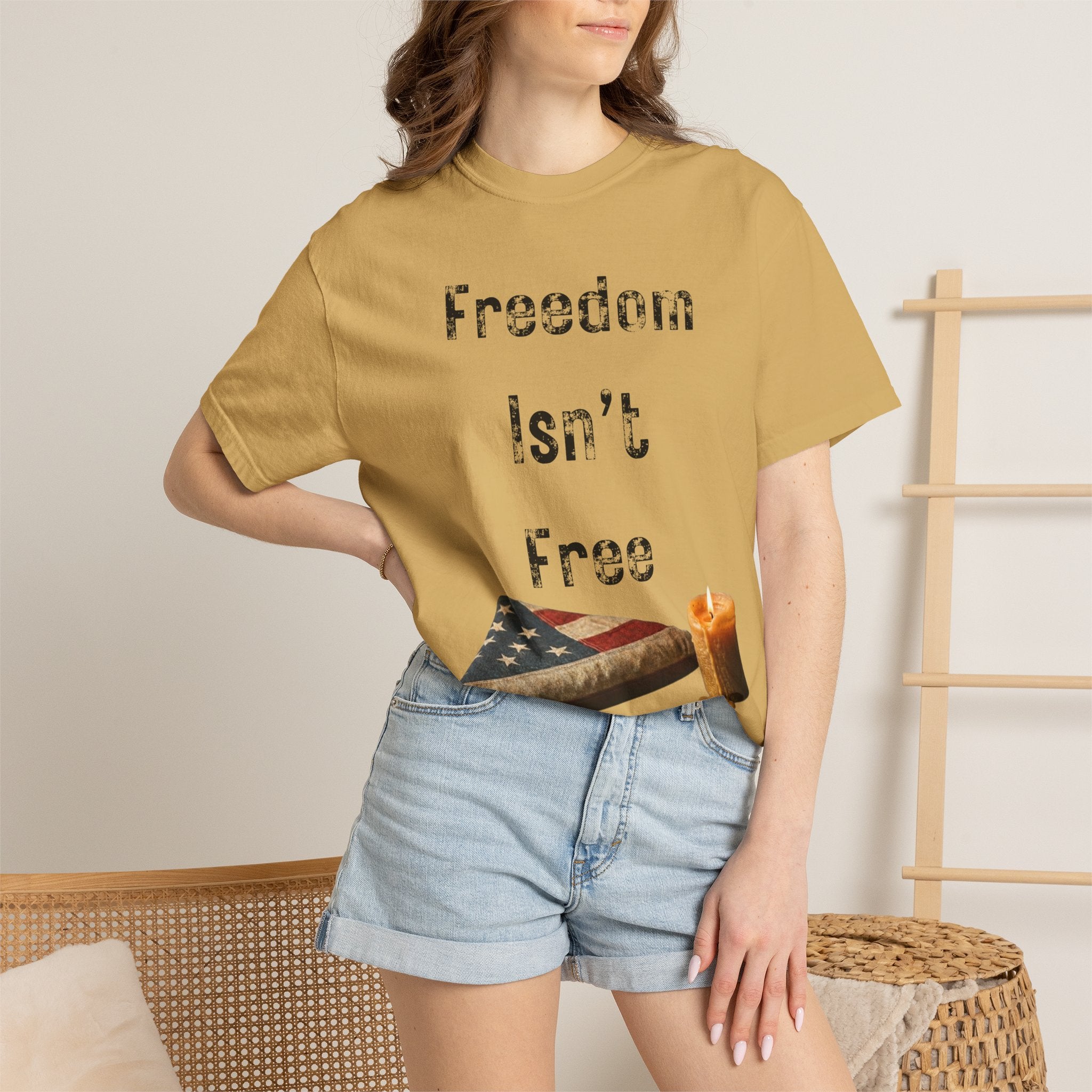 "Freedom Isn't Free" Unisex Garment-Dyed T-shirt