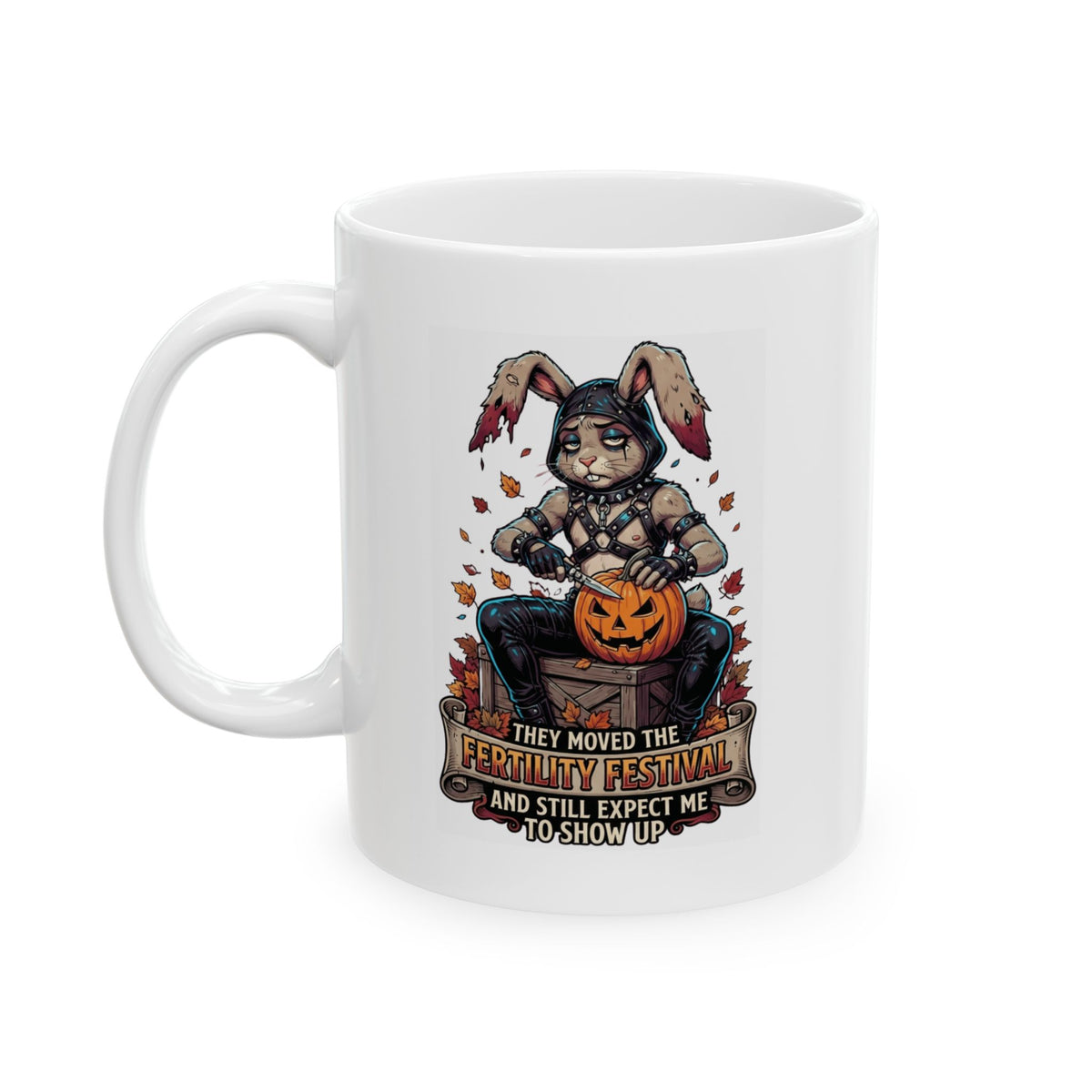 "Fertility Festival" White Ceramic Mug