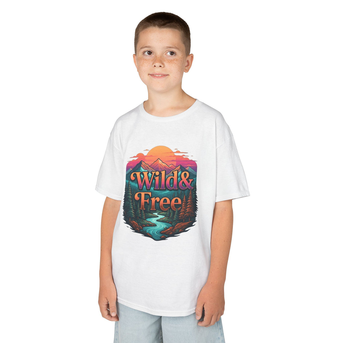 Color: White | Wild & Free Kids Tee