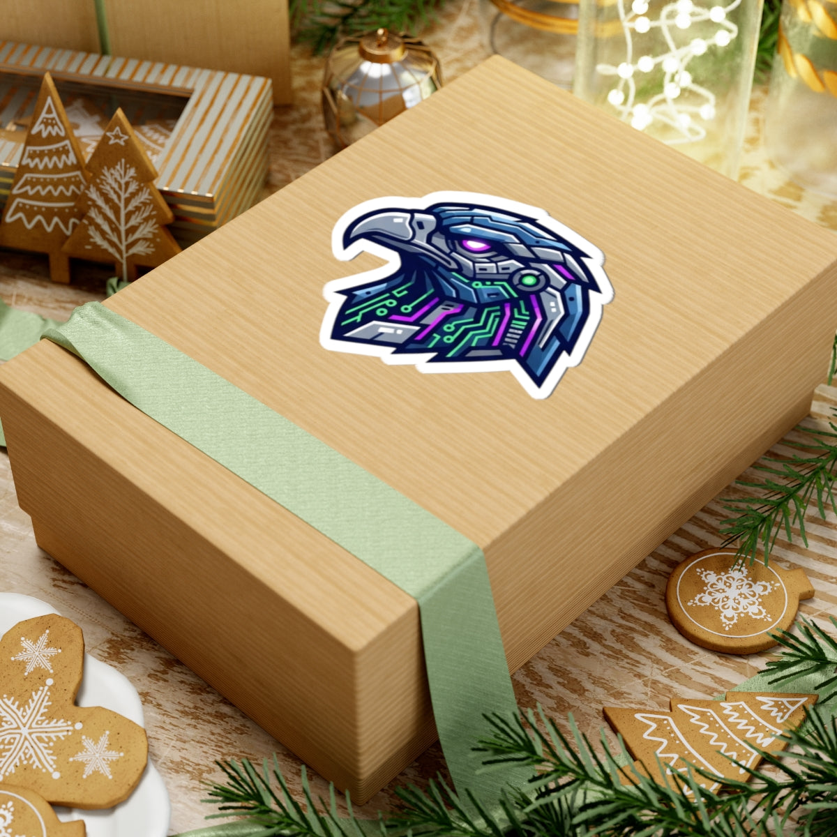 "Cyber Falcon" Sticker