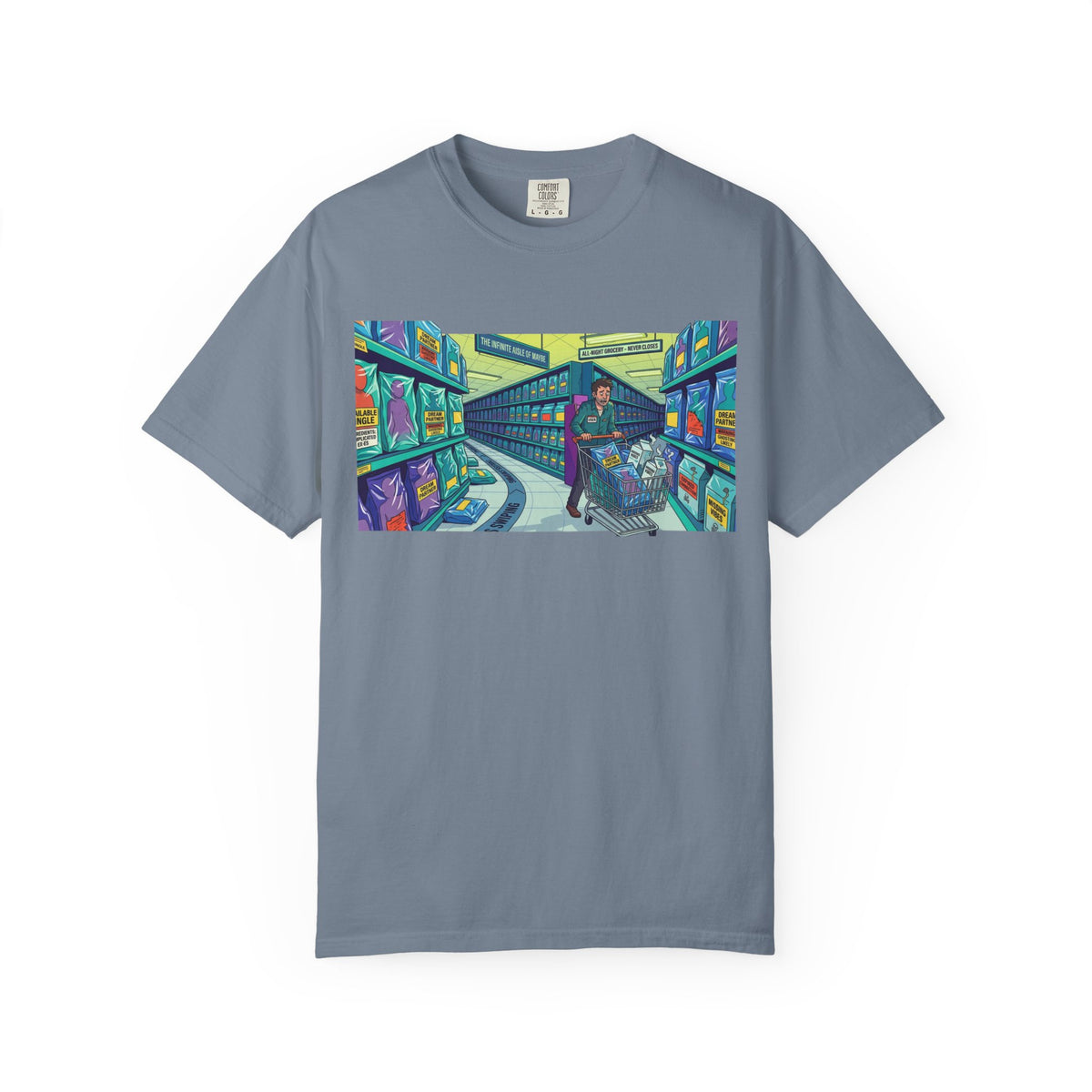 Color: Blue Jean | Infinite Dating Unisex Garment-Dyed Tee