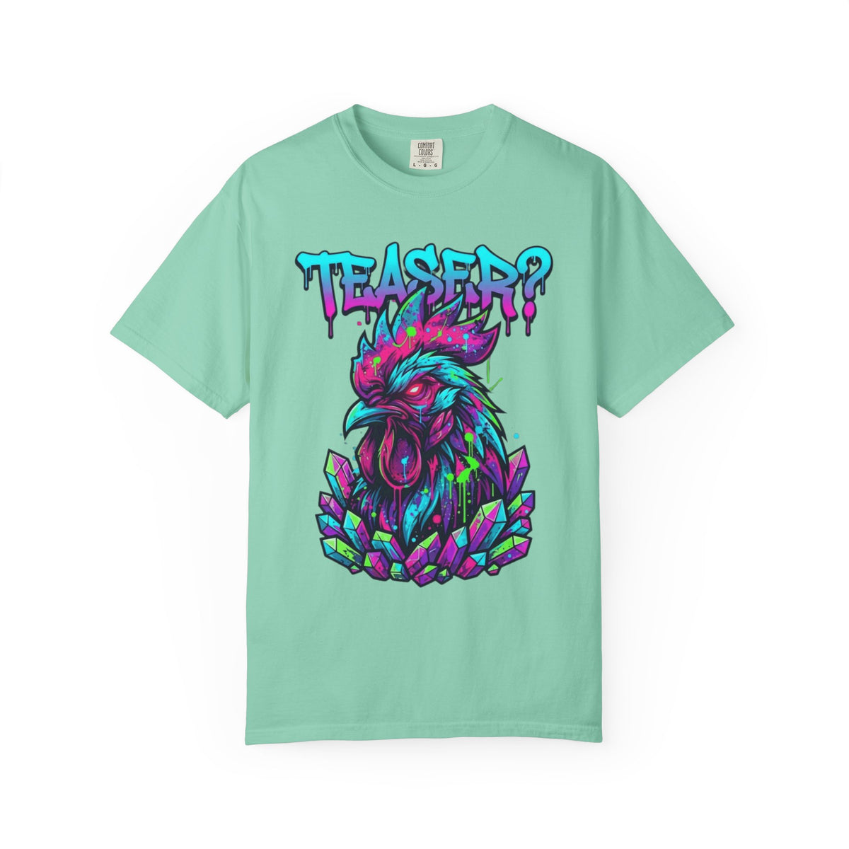 Color: Island Reef | Cock Teaser Unisex Garment-Dyed Tee
