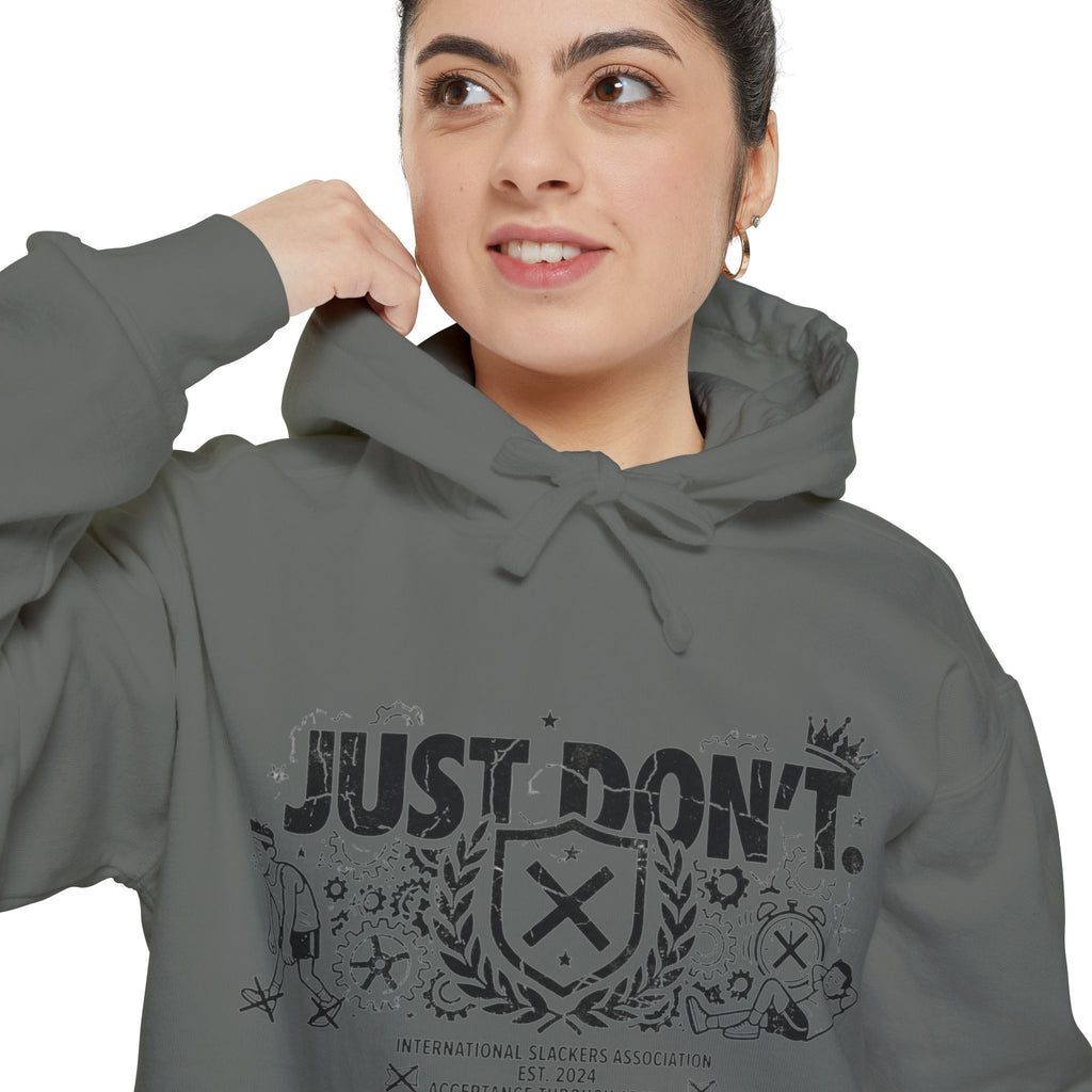 The Anti-Motivational Manifesto | Garment-Dyed Hoodie — AttitudeShirts