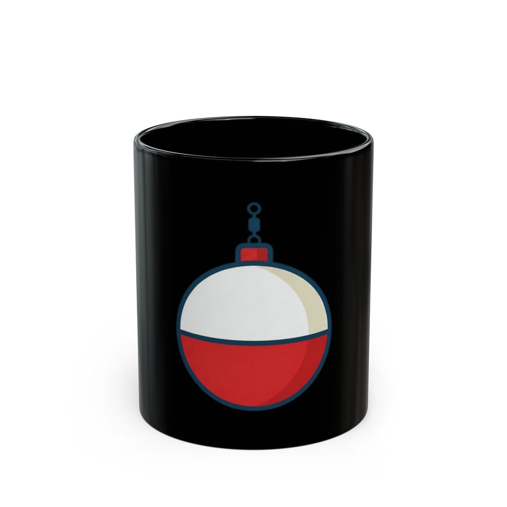 "Show Me Your Bobber" Black Ceramic Mug — Graphic