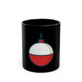 "Show Me Your Bobber" Black Ceramic Mug — Graphic