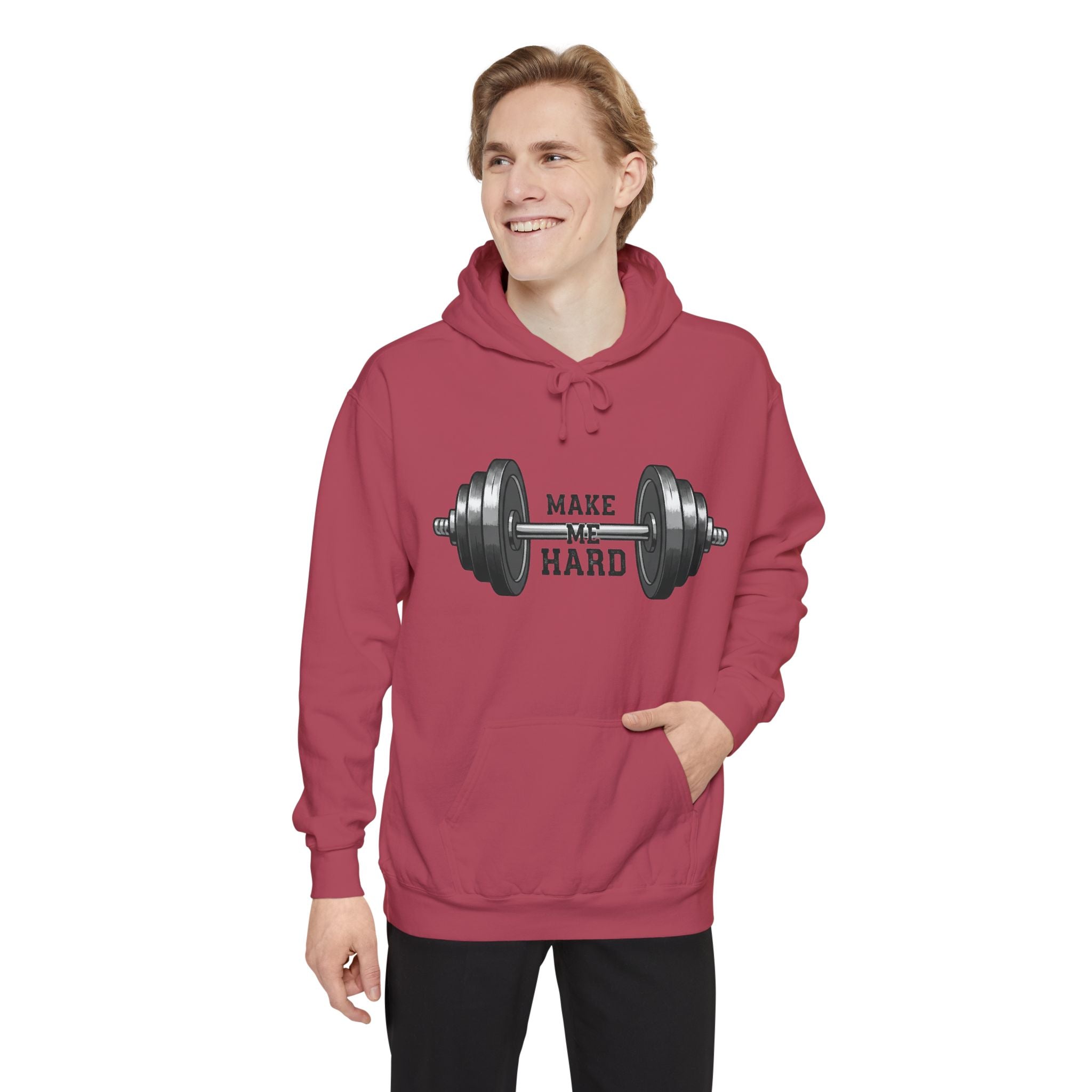 Make Me Hard - Morning Demands | Garment-Dyed Hoodie — AttitudeShirts