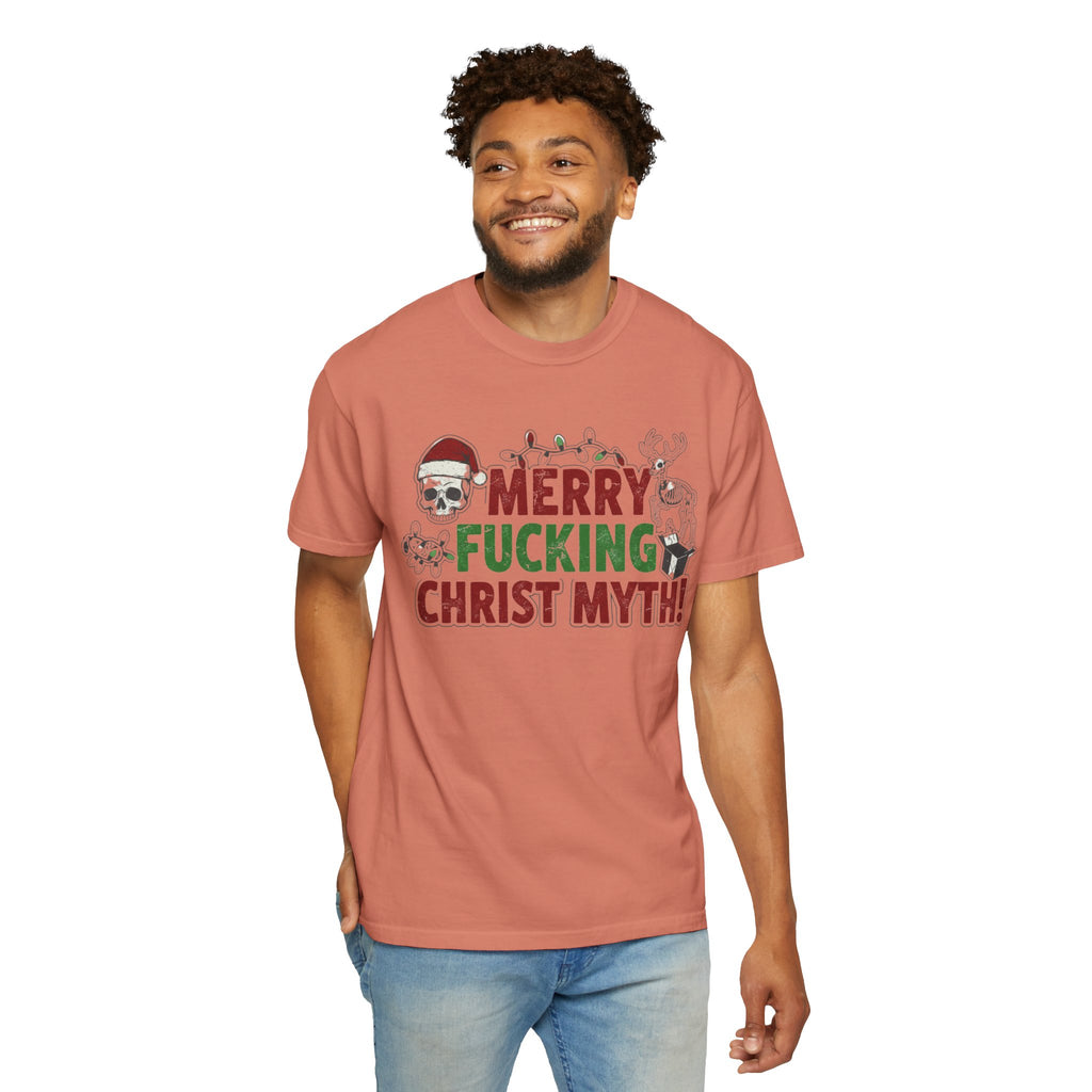 "MF Christ Myth" Unisex Garment-Dyed T-shirt