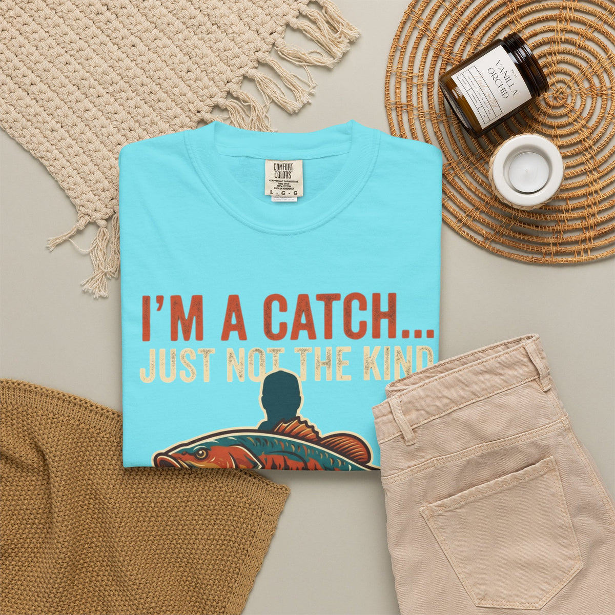 I'm A Catch Unisex Garment-Dyed Tee