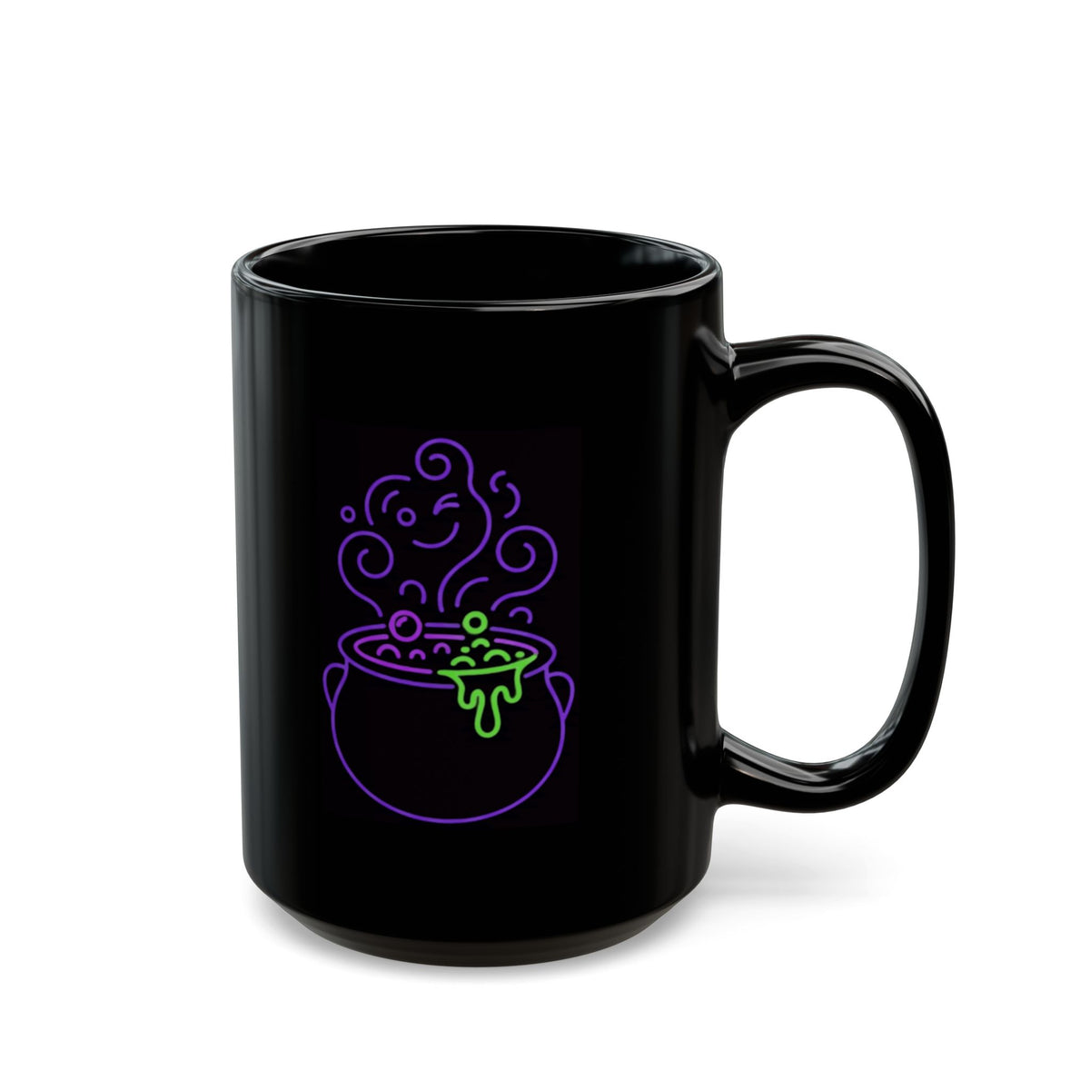 "Ride The Handle, Stir The Pot" Black Ceramic Mug — Graphic