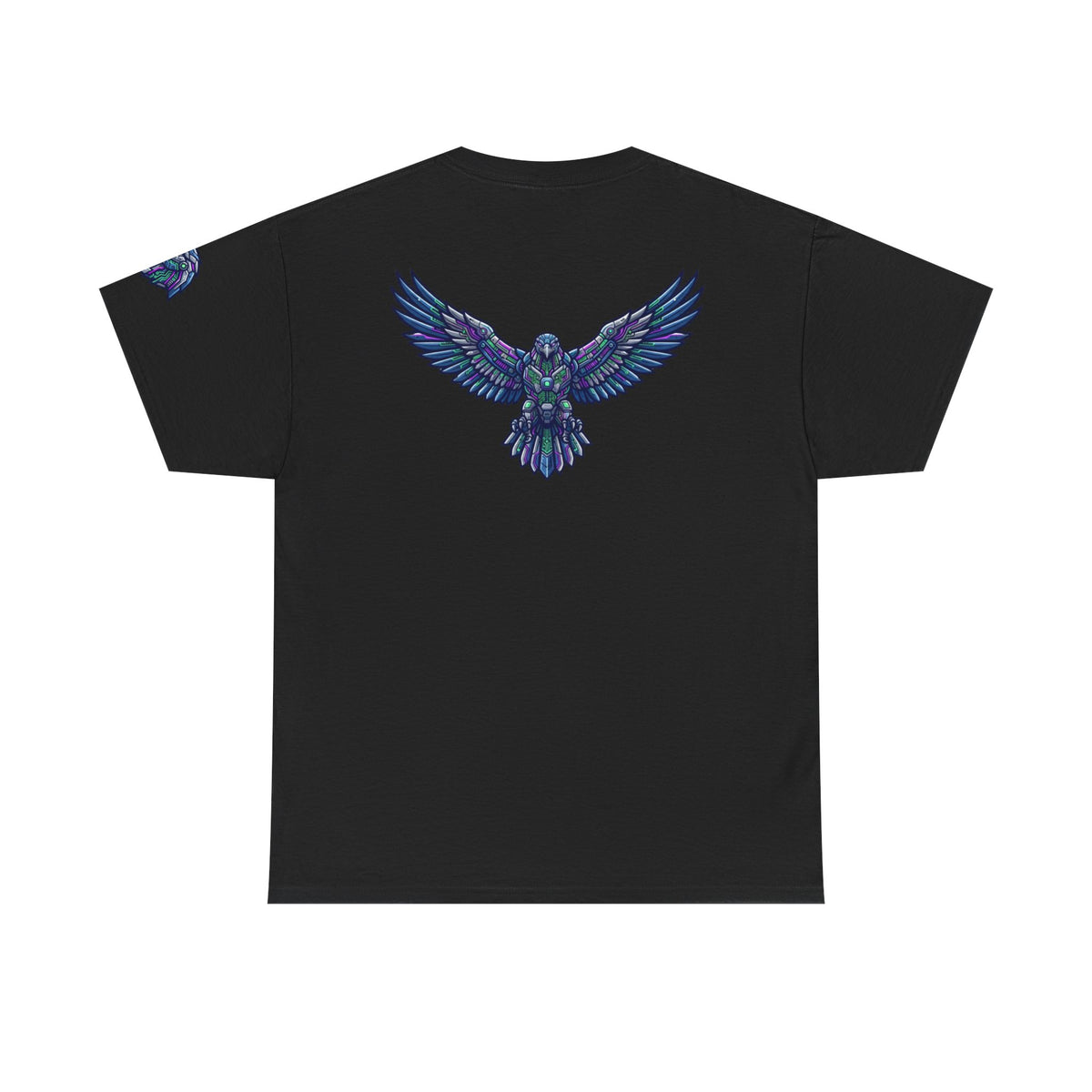 Color: Black | Cyber Falcon Premium Graphic Tee