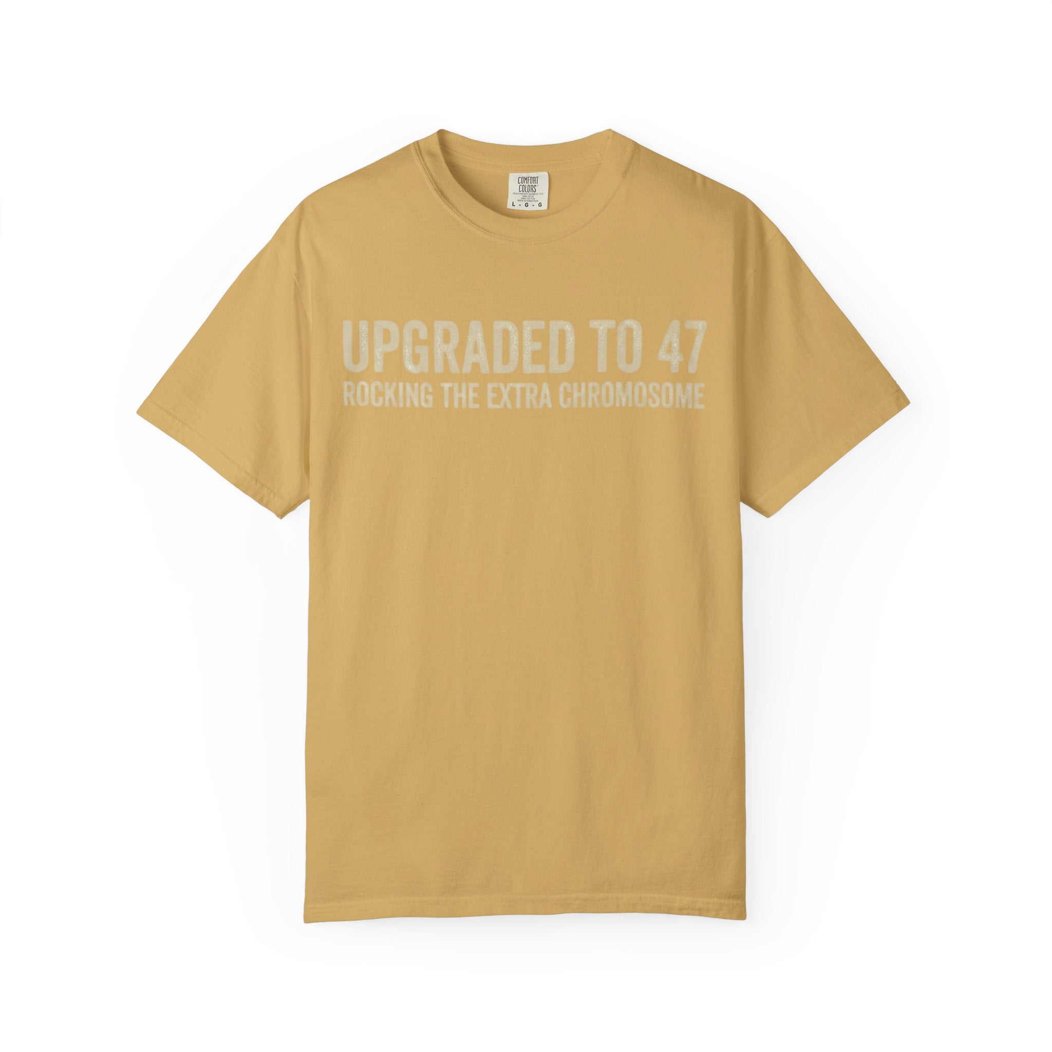 "47 Chromosomes" Unisex Garment-Dyed Tee
