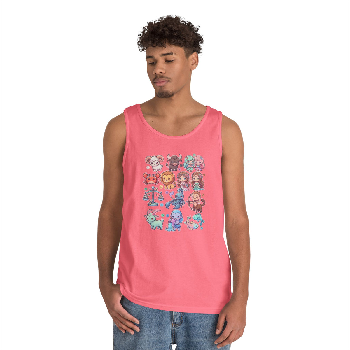 "Cute Chibi Zodiac" Tank Top
