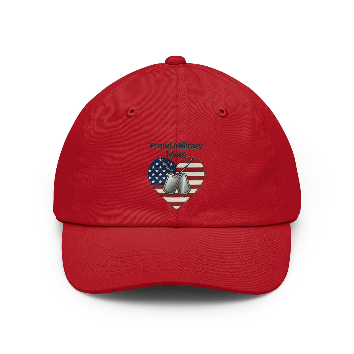 Color: Red | Proud Military Mom Dad Hat