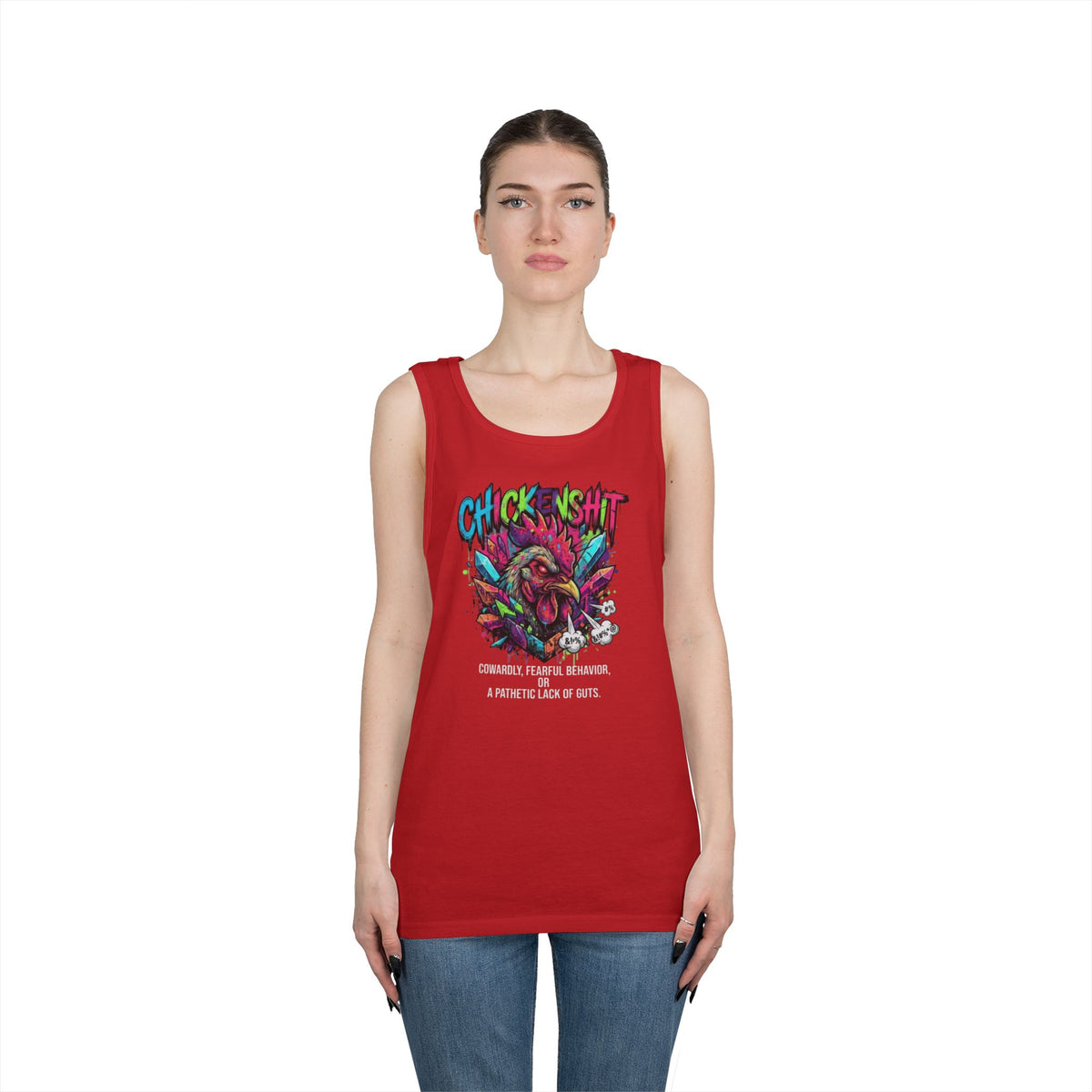 Color: Red | Chickenshit Tank Top