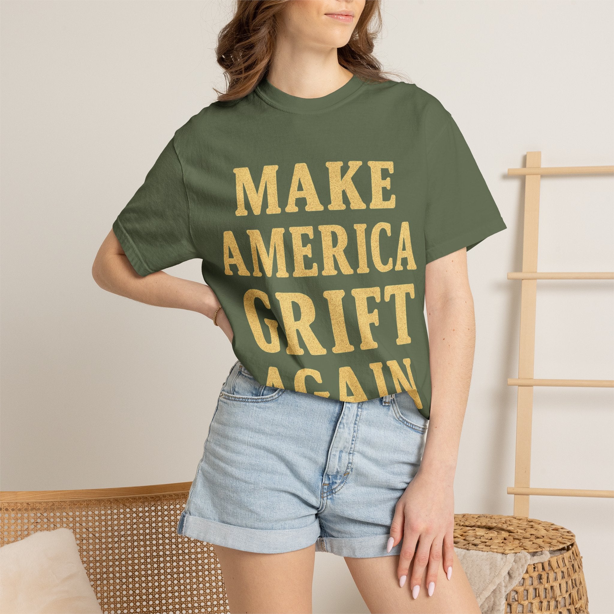 "Make America Grift Again" Unisex Garment-Dyed T-shirt