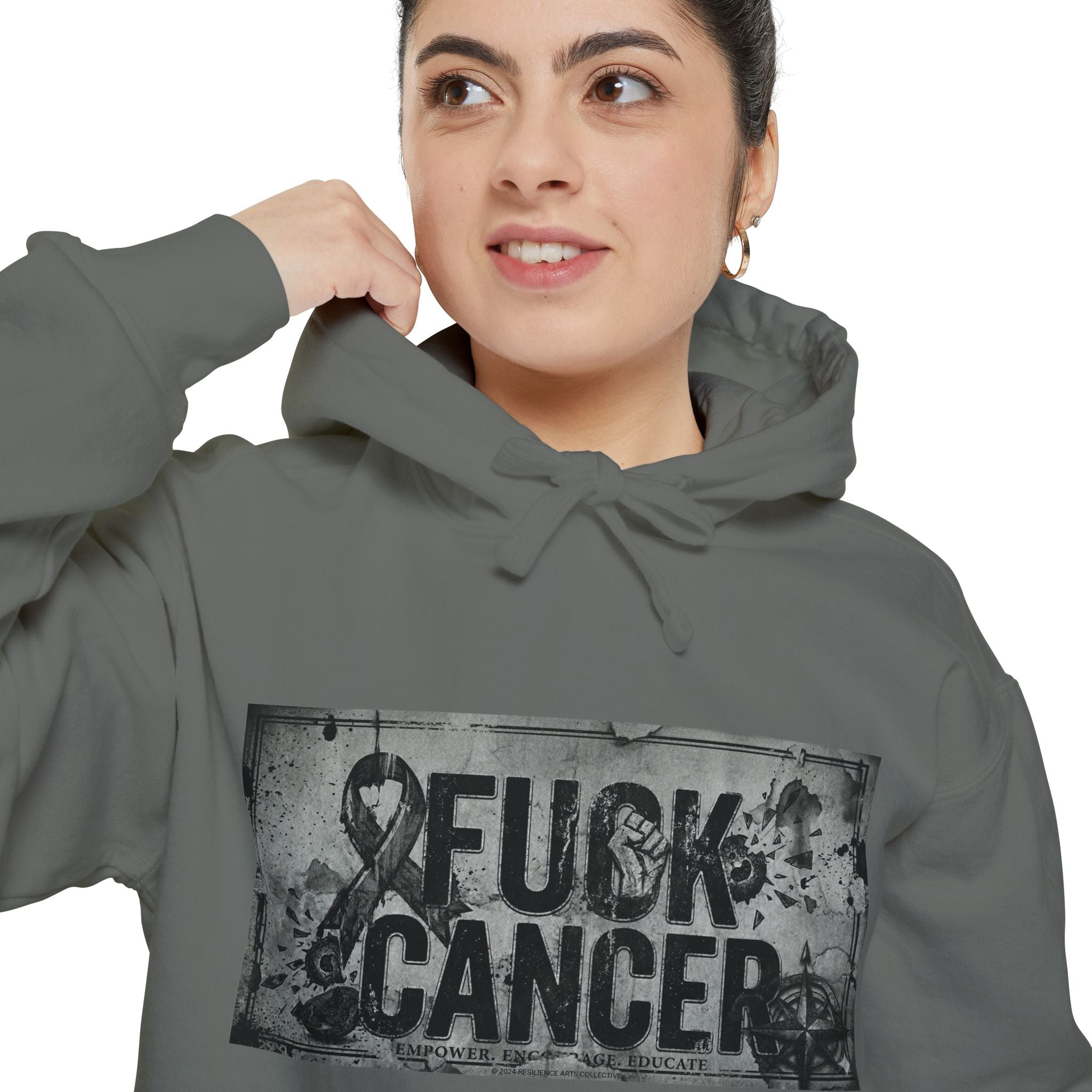 Cancer Can Fuck Right Off | Garment-Dyed Hoodie — AttitudeShirts