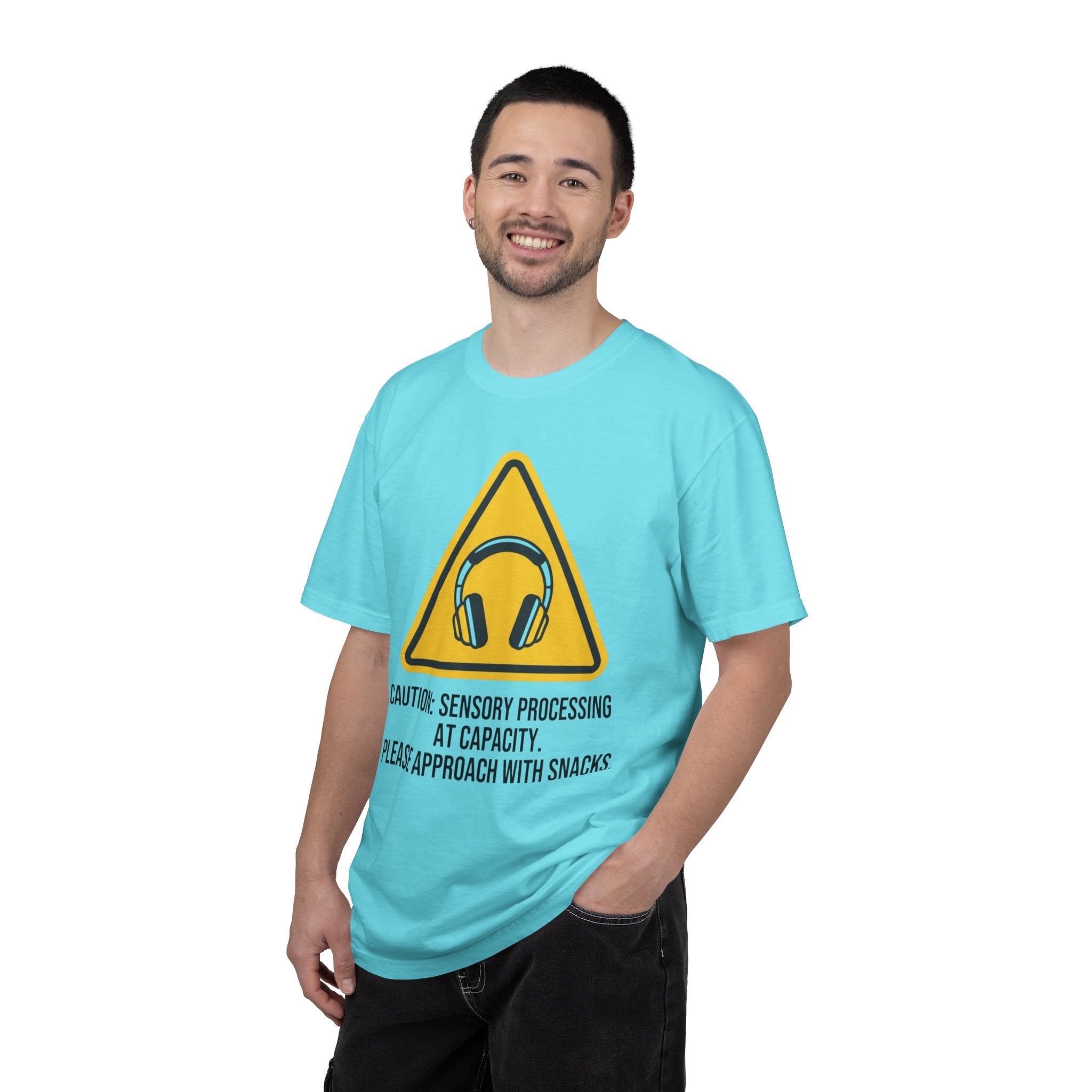 "Sensory At Capacity" Unisex Garment-Dyed Tee