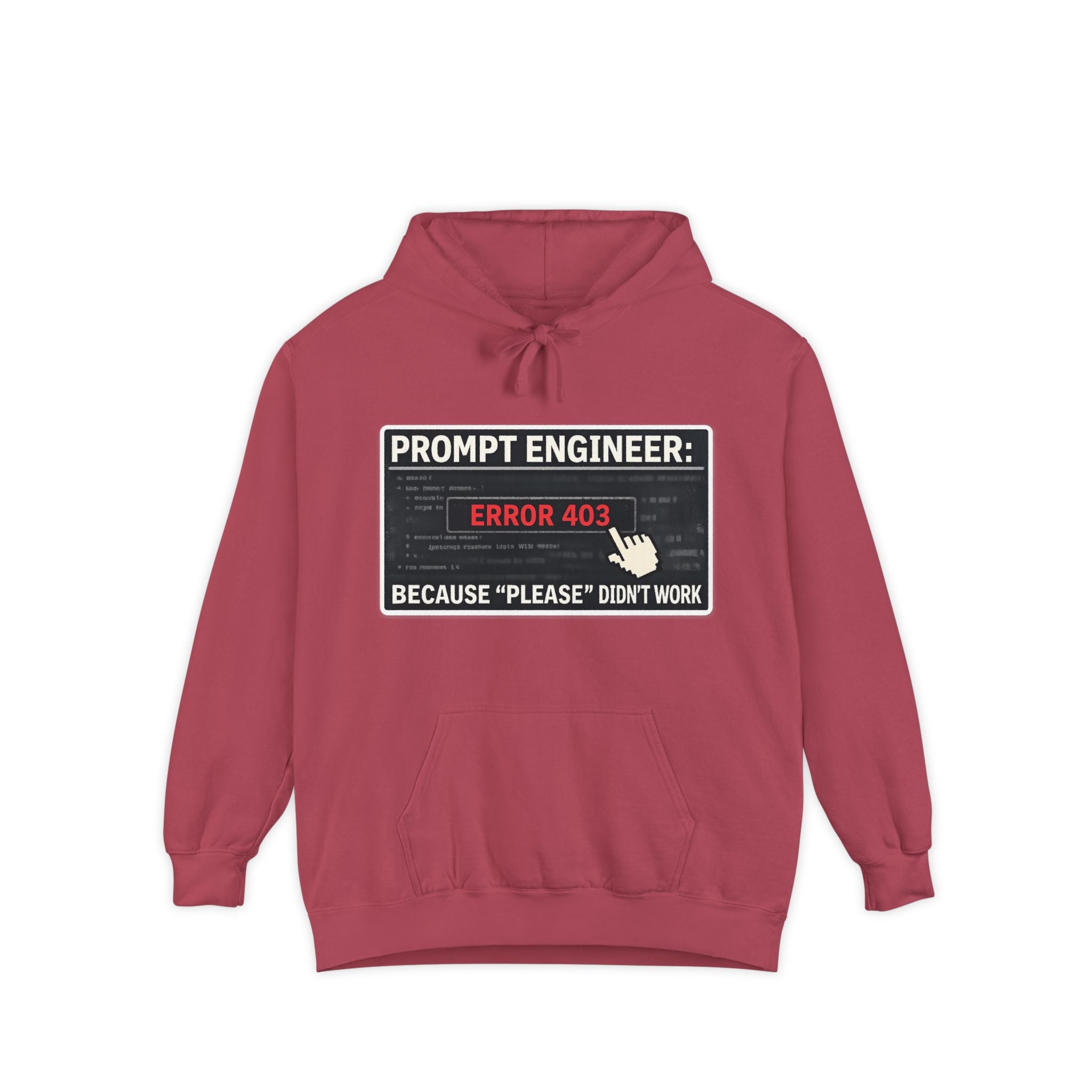 Politeness Failed. Try Fear™ | Garment-Dyed Hoodie — AttitudeShirts