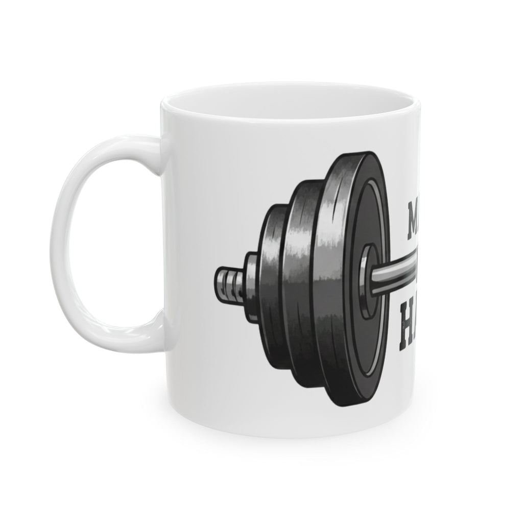 "Make Me Hard" White Ceramic Mug