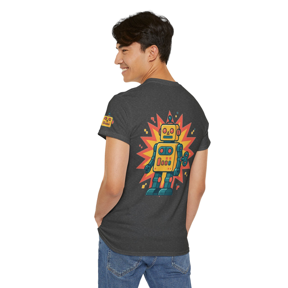 Color: Dark Heather | Toy Robot Premium Graphic Tee