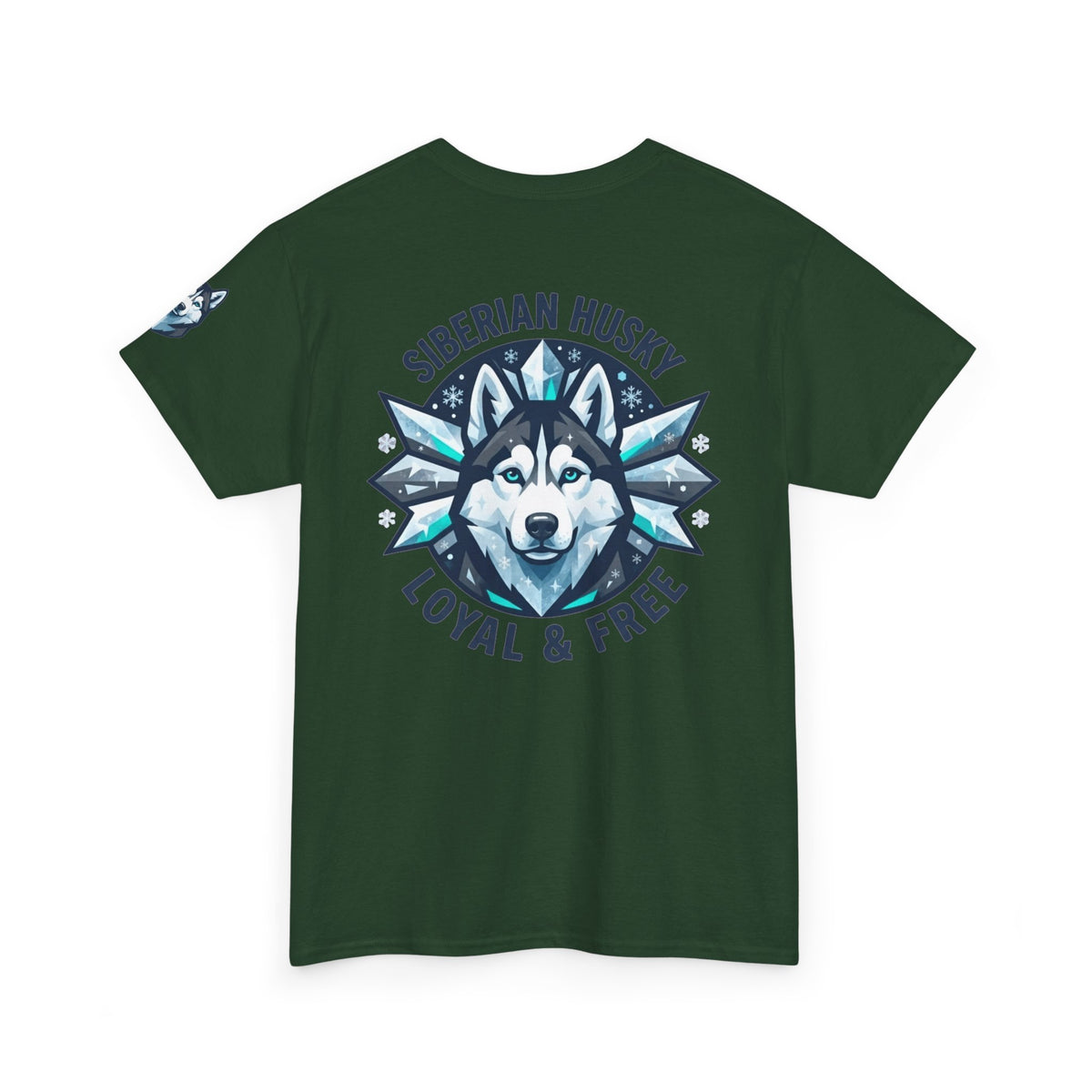 "Siberian Husky Loyal & Free" Premium Graphic Tee