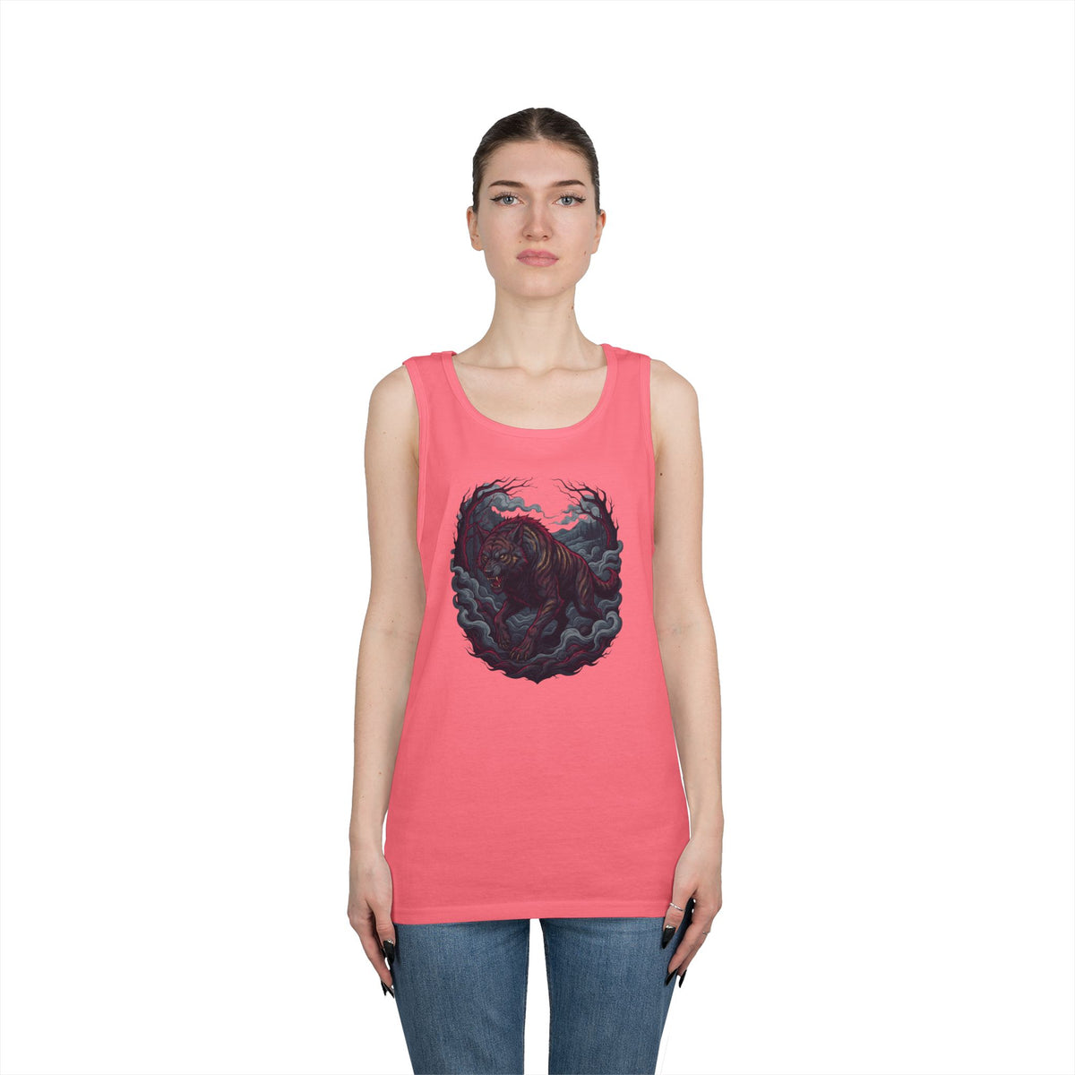 Color: Safety Pink | The Beast of Gévaudan (France) Tank Top