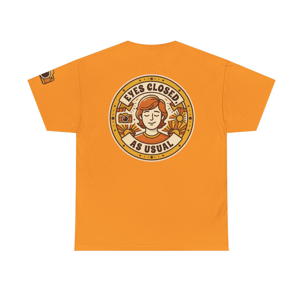 "Eyes Closed As Usual" Premium Graphic Tee