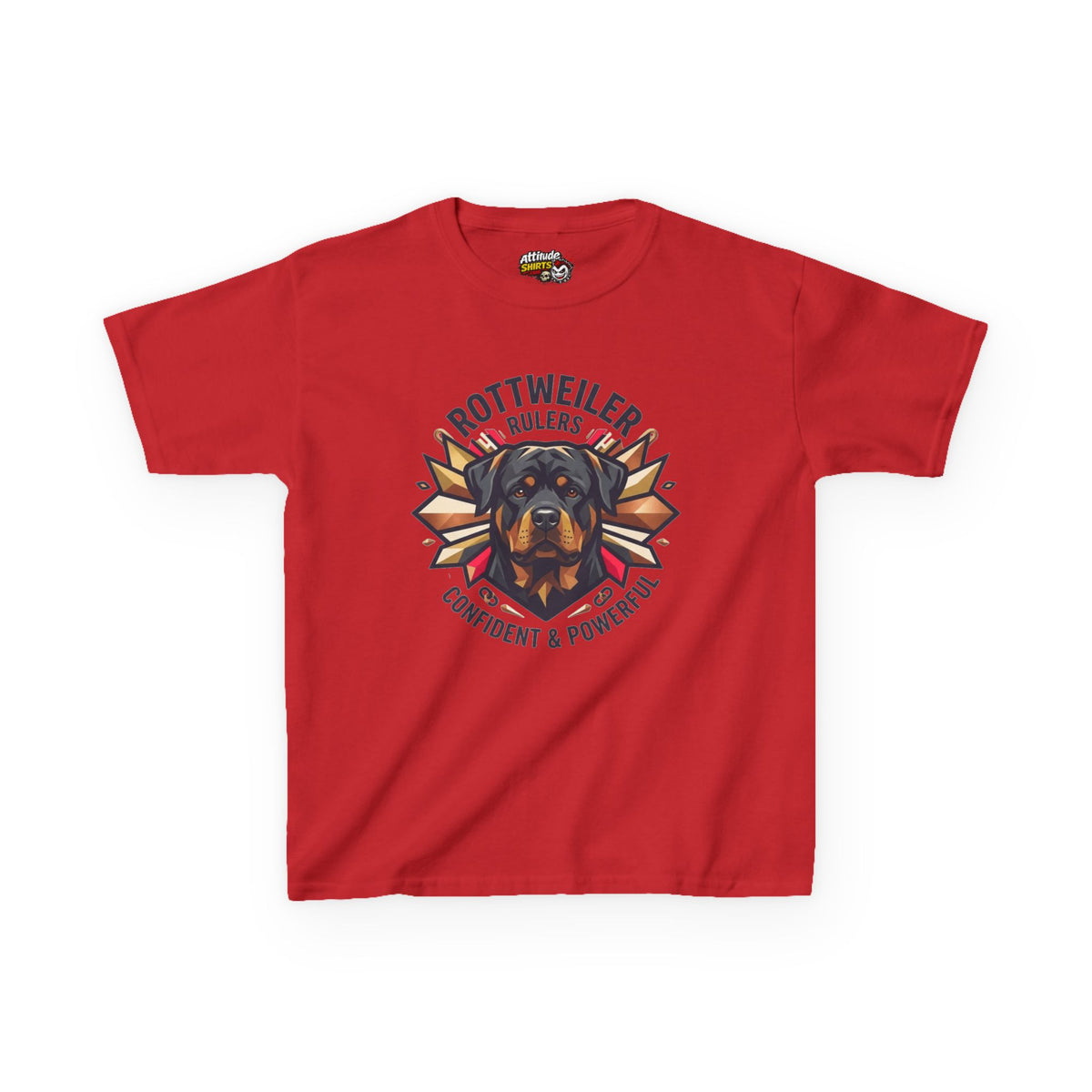 "Rottweiler Rulers Confident Powerful" Kids Tee