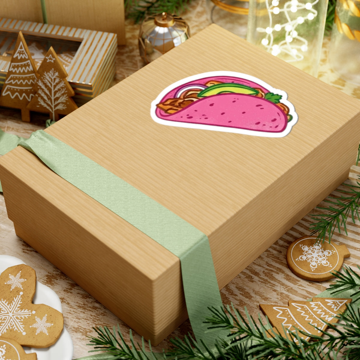 "I Love Pink Tacos" Sticker