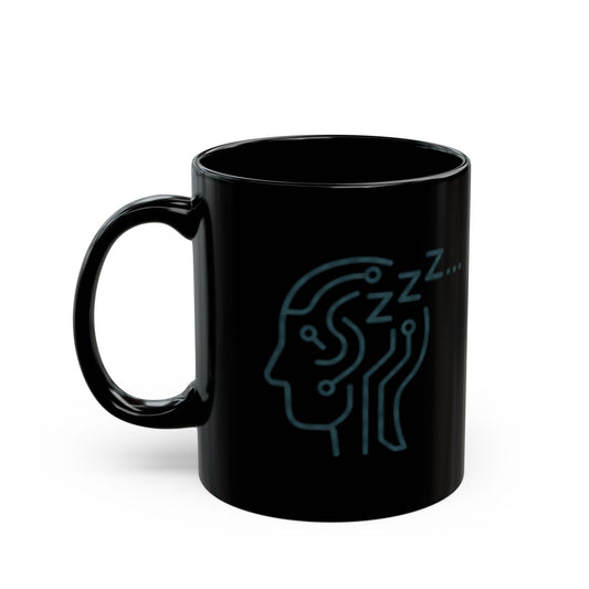 "I Was Listening" Black Ceramic Mug — Graphic