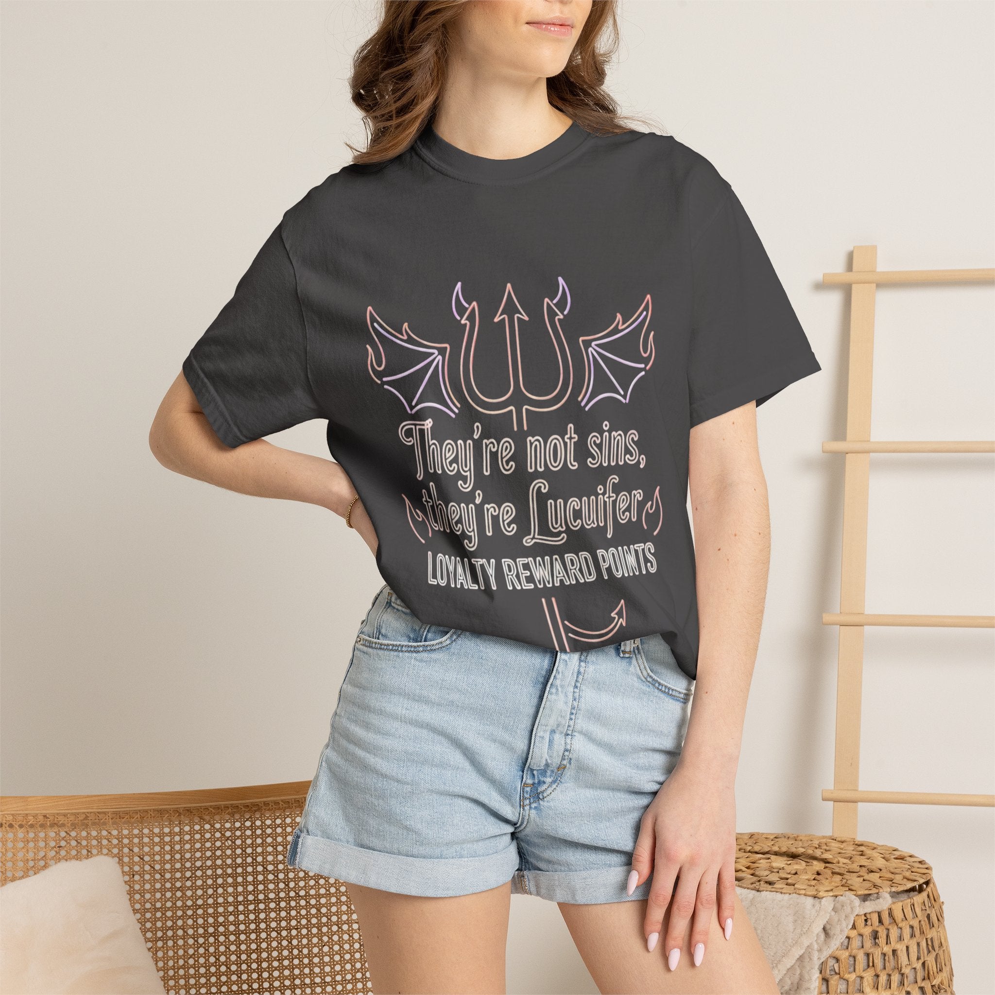 "Infernal Rewards Program" Unisex Garment-Dyed T-shirt