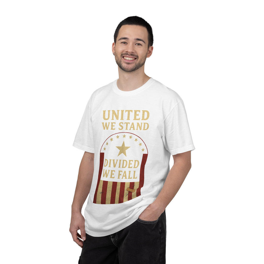 "Divided We Fall" Unisex Garment-Dyed T-shirt