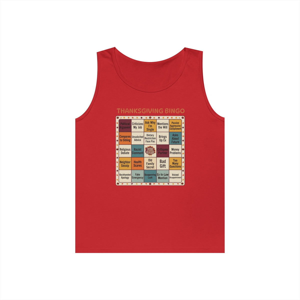 "Thankgiving Bingo" Tank Top
