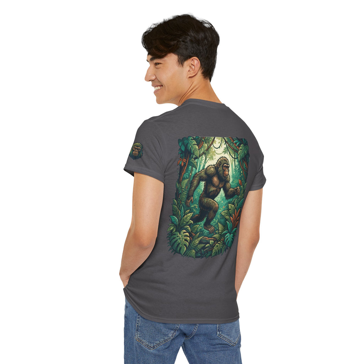 Color: Charcoal | The Bukit Timah Monkey Man (Singapore) Premium Graphic Tee