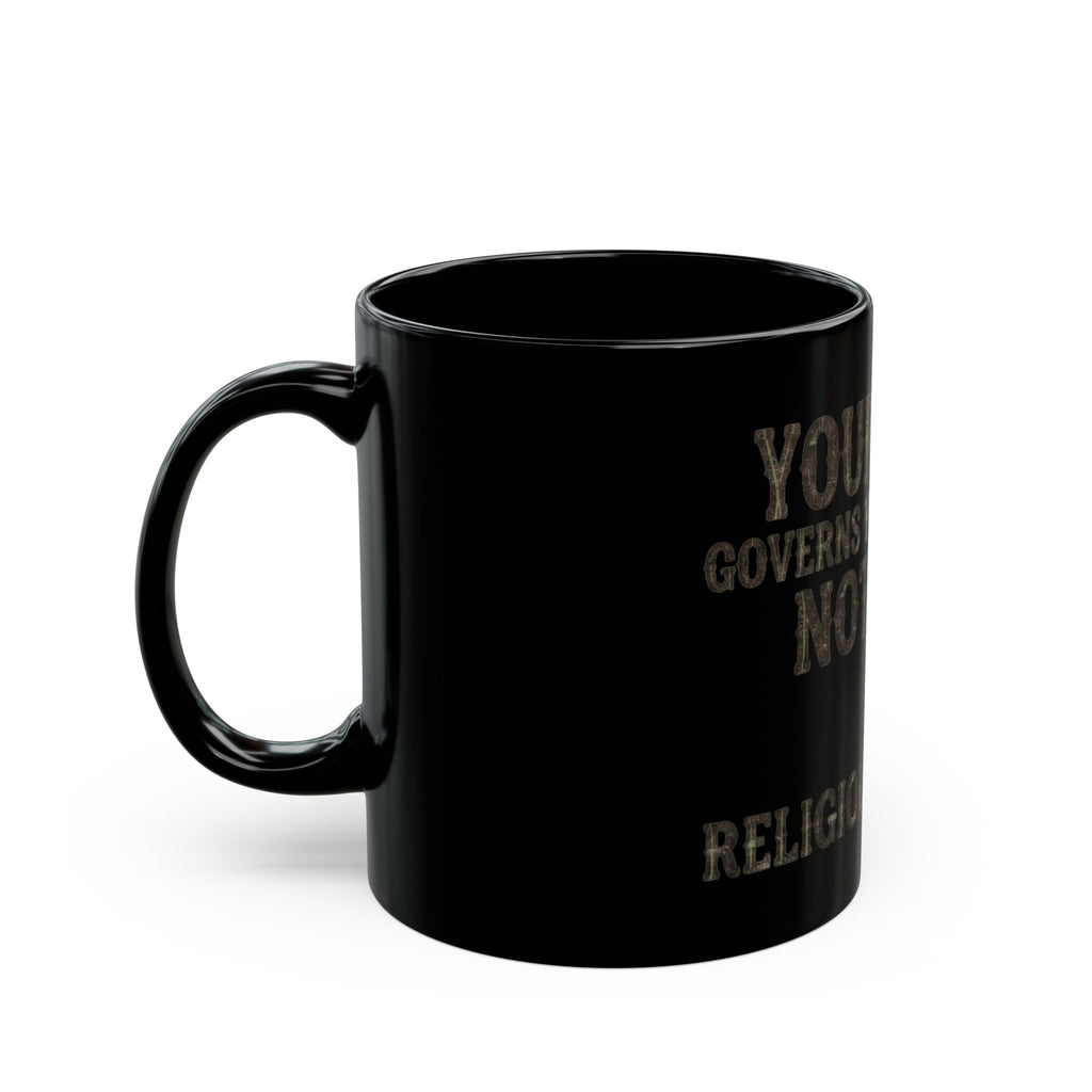 "Religious Freedom" Black Ceramic Mug