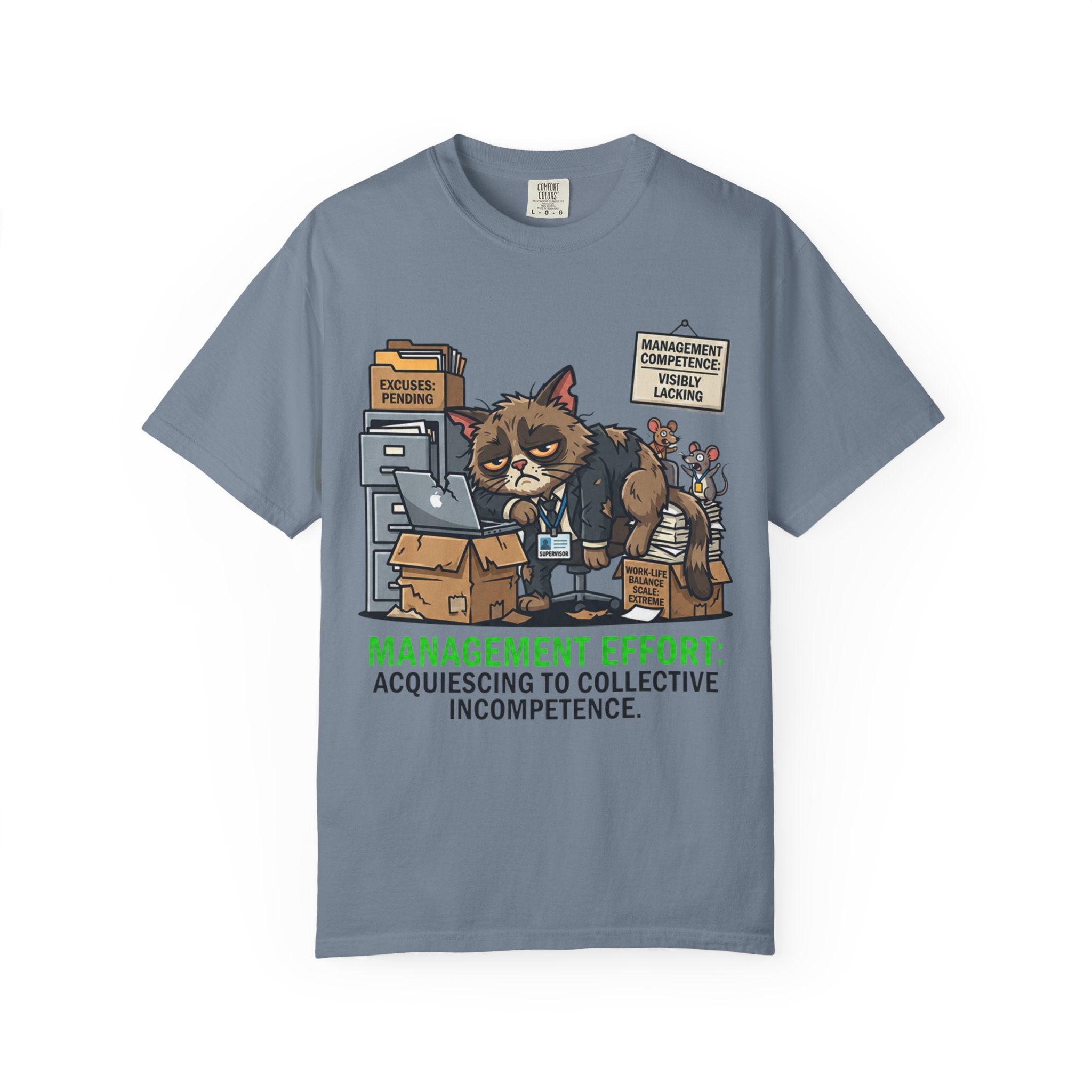 "Acquiescing to Collective Incompetence" Unisex Garment-Dyed Tee