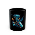 "Drill Baby Drill" Black Ceramic Mug — Graphic