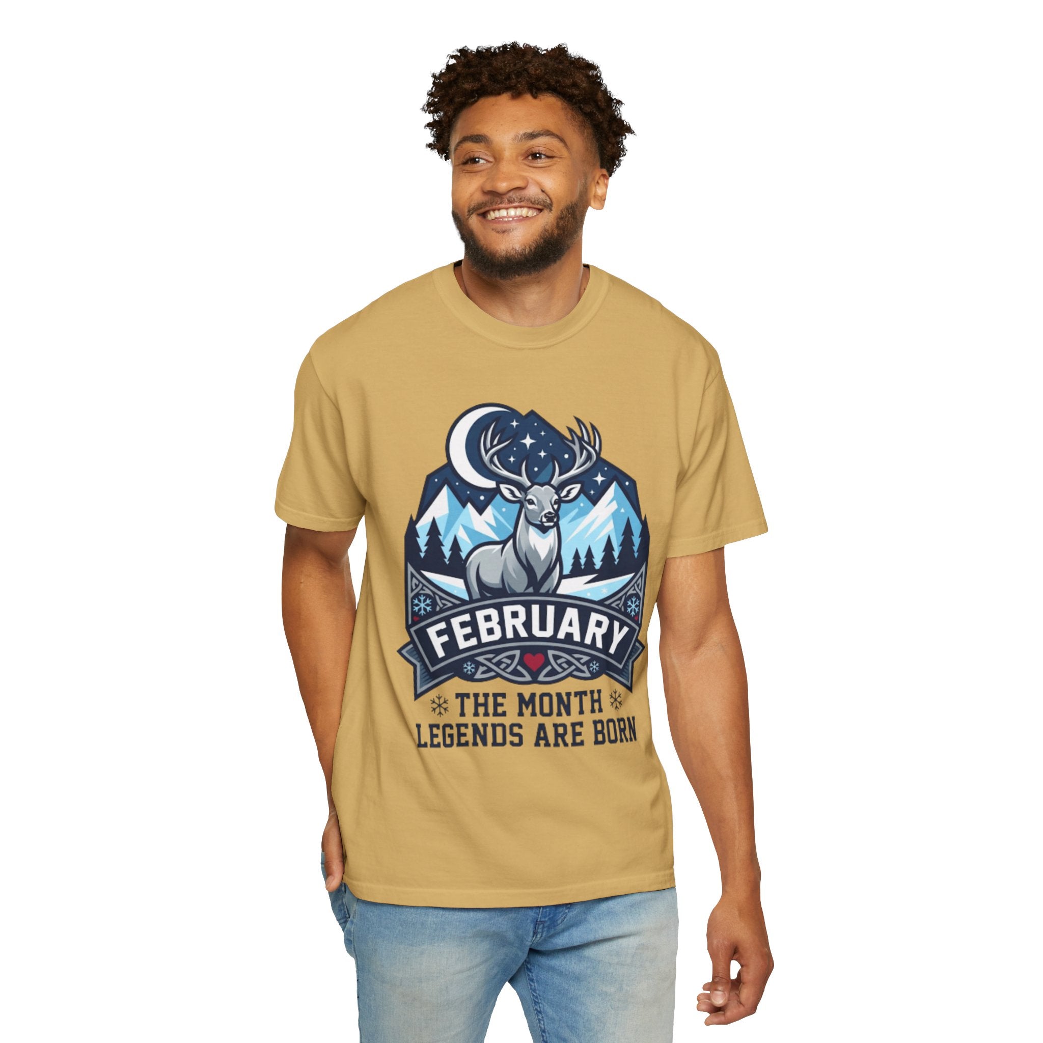 "February Legend" Unisex Garment-Dyed Tee
