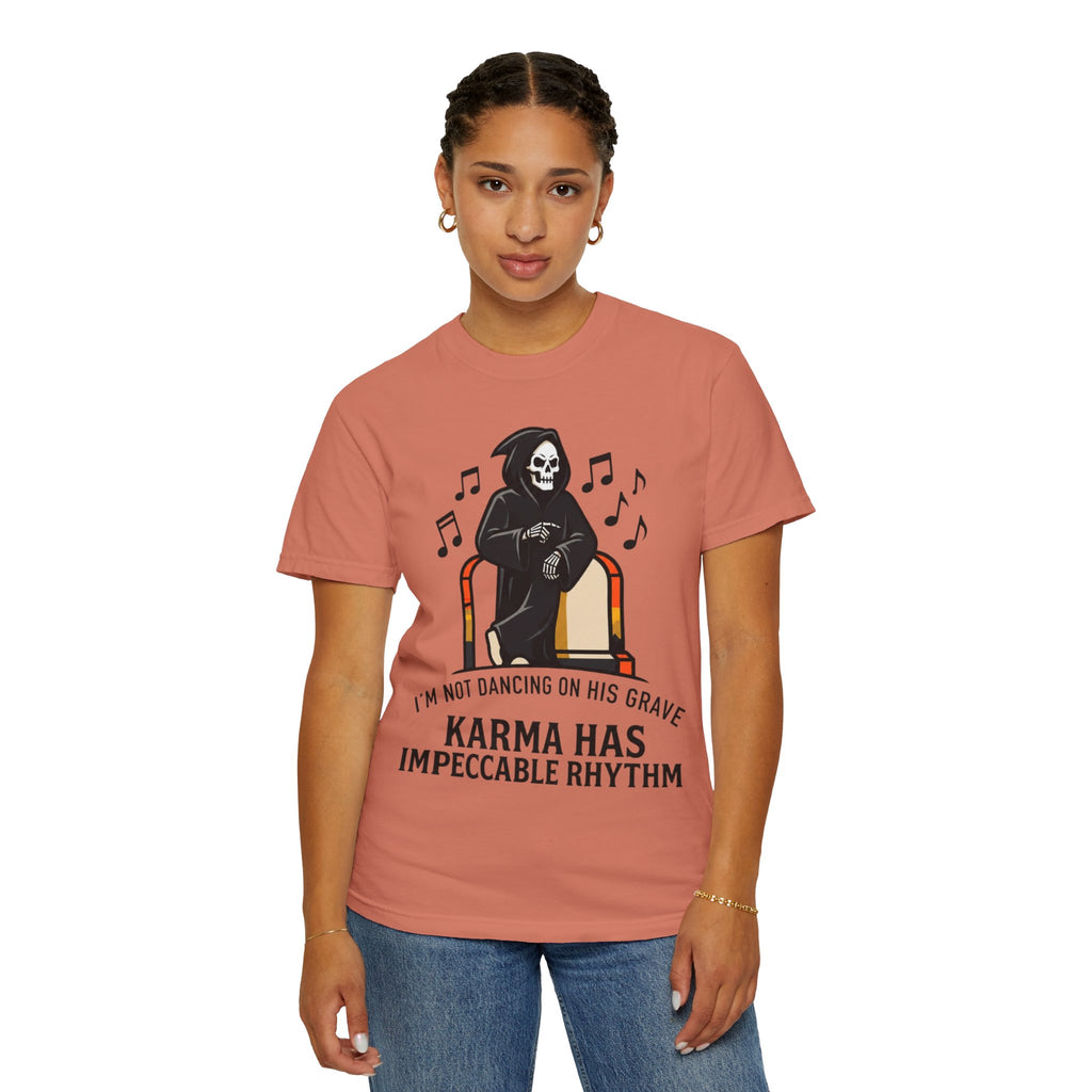 "Dancing On Grave" Unisex Garment-Dyed Tee