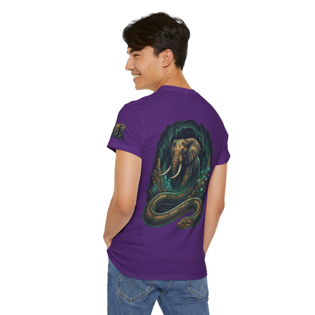 Color: Purple | Grootslang (South African Mythology) Premium Graphic Tee