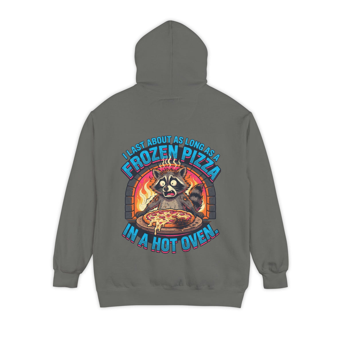 Color: Grey | Frozen Pizza in a Hot Oven Garment-Dyed Hoodie