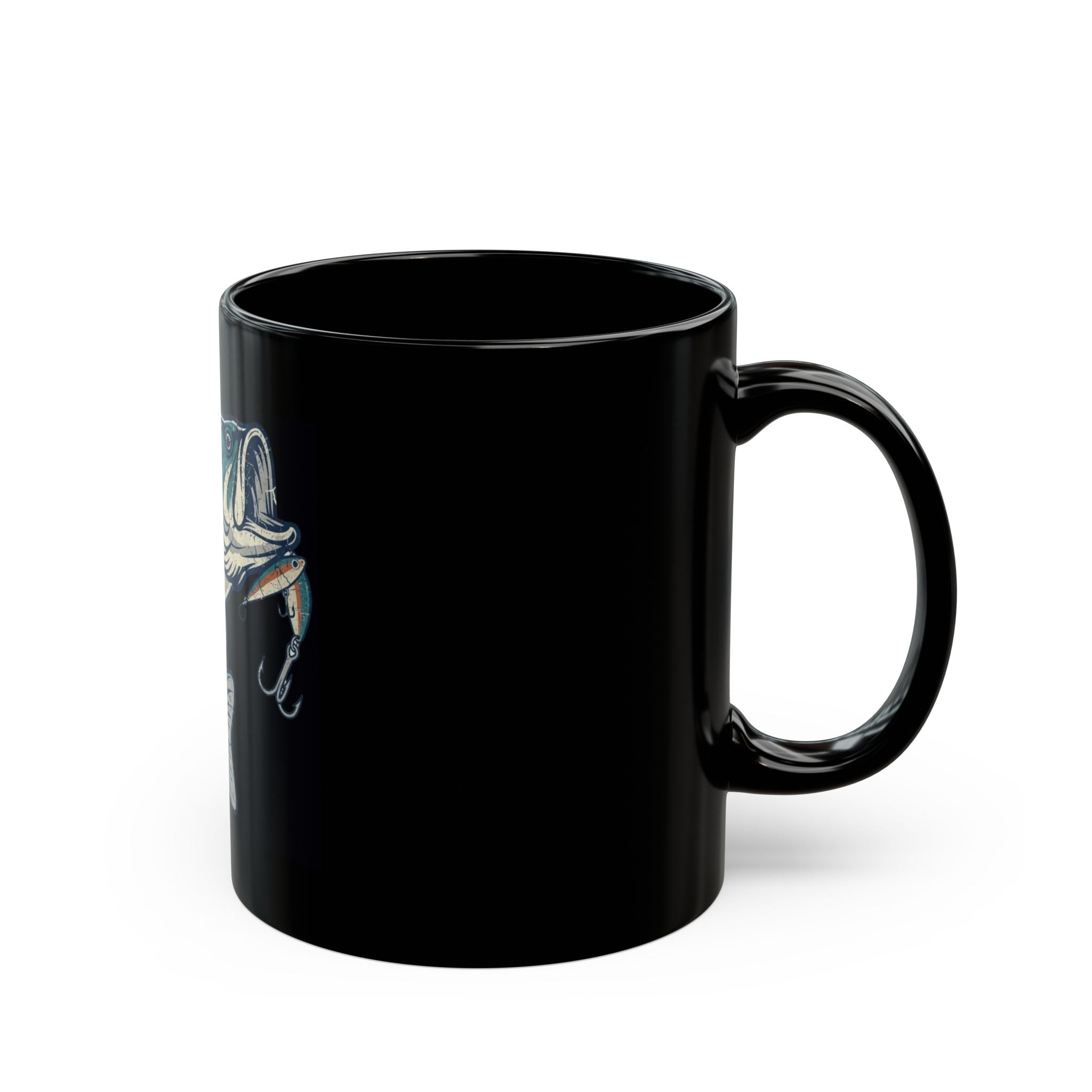 "Never Leave A Good Hole" Black Ceramic Mug — Graphic