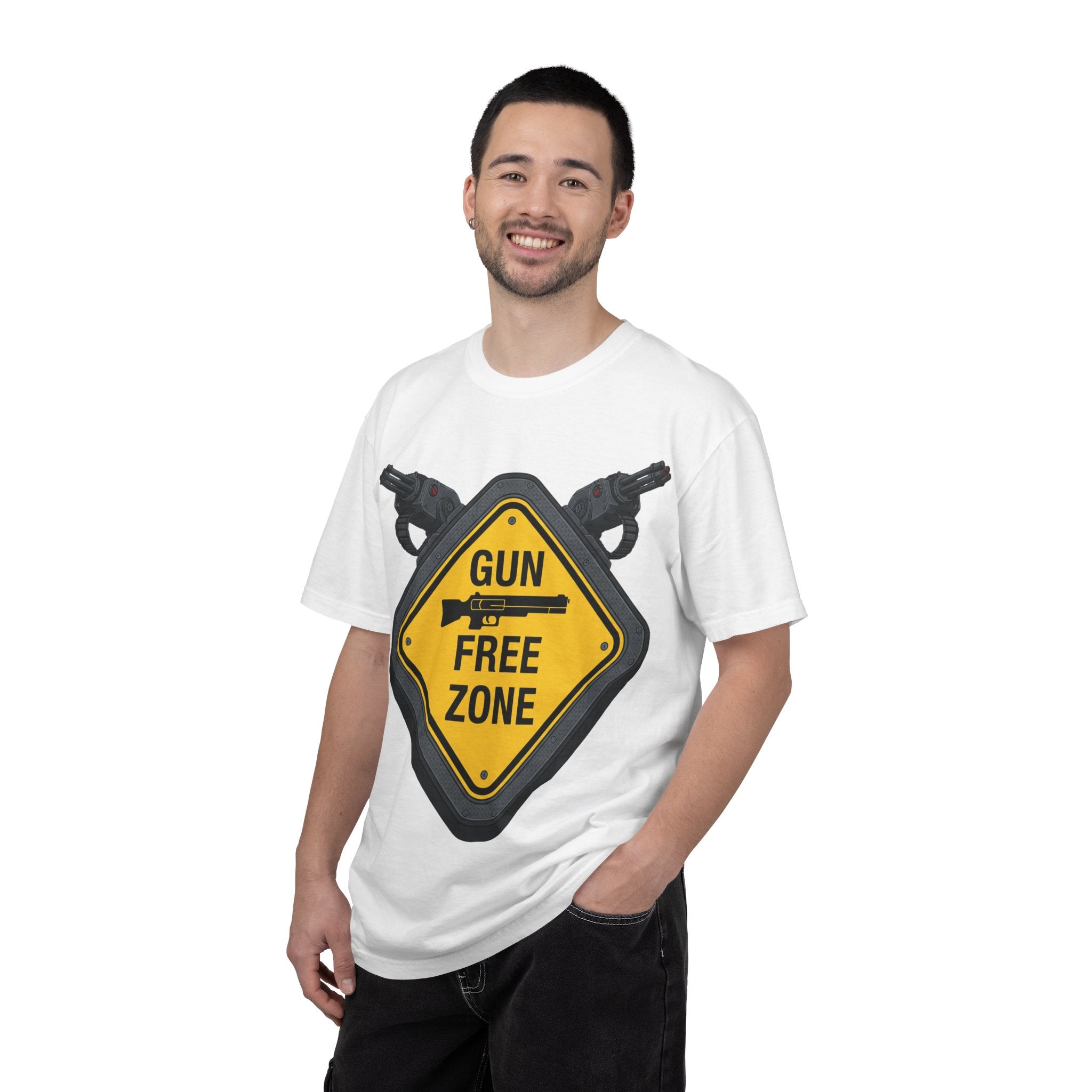 "Gun Free Zone (Heavy Metal Edition)" Unisex Garment-Dyed T-shirt