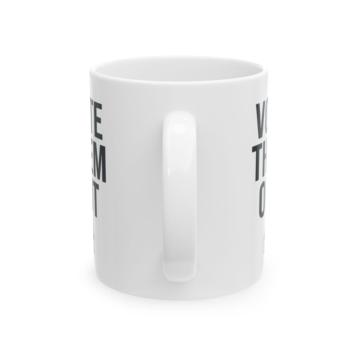 "Protest Series - Follow The Money" White Ceramic Mug — Graphic