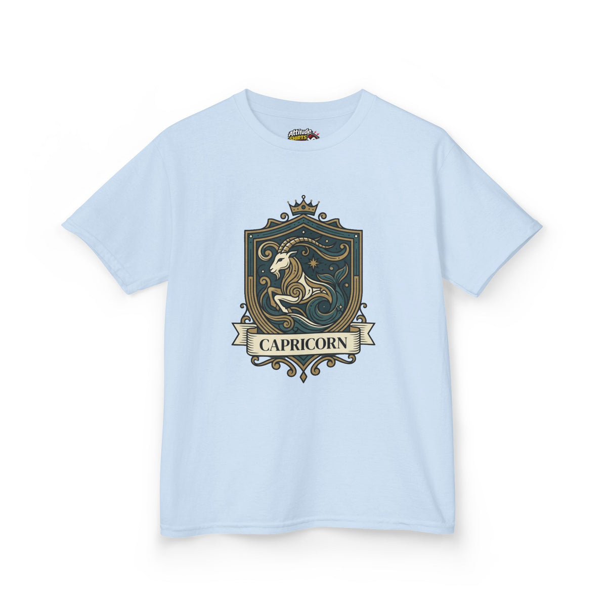 "Capricorn- The Sea-Goat Crest" Kids Tee