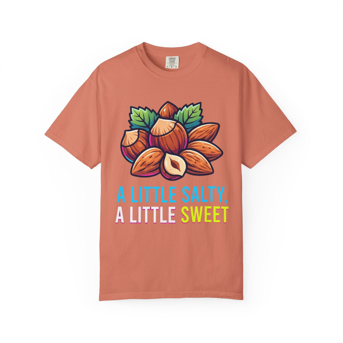 Color: Terracotta | A Little Salty, A Little Sweet Unisex Garment-Dyed Tee
